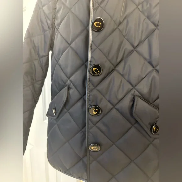 Coach women Quilted black Jacket - Picture 2 of 11